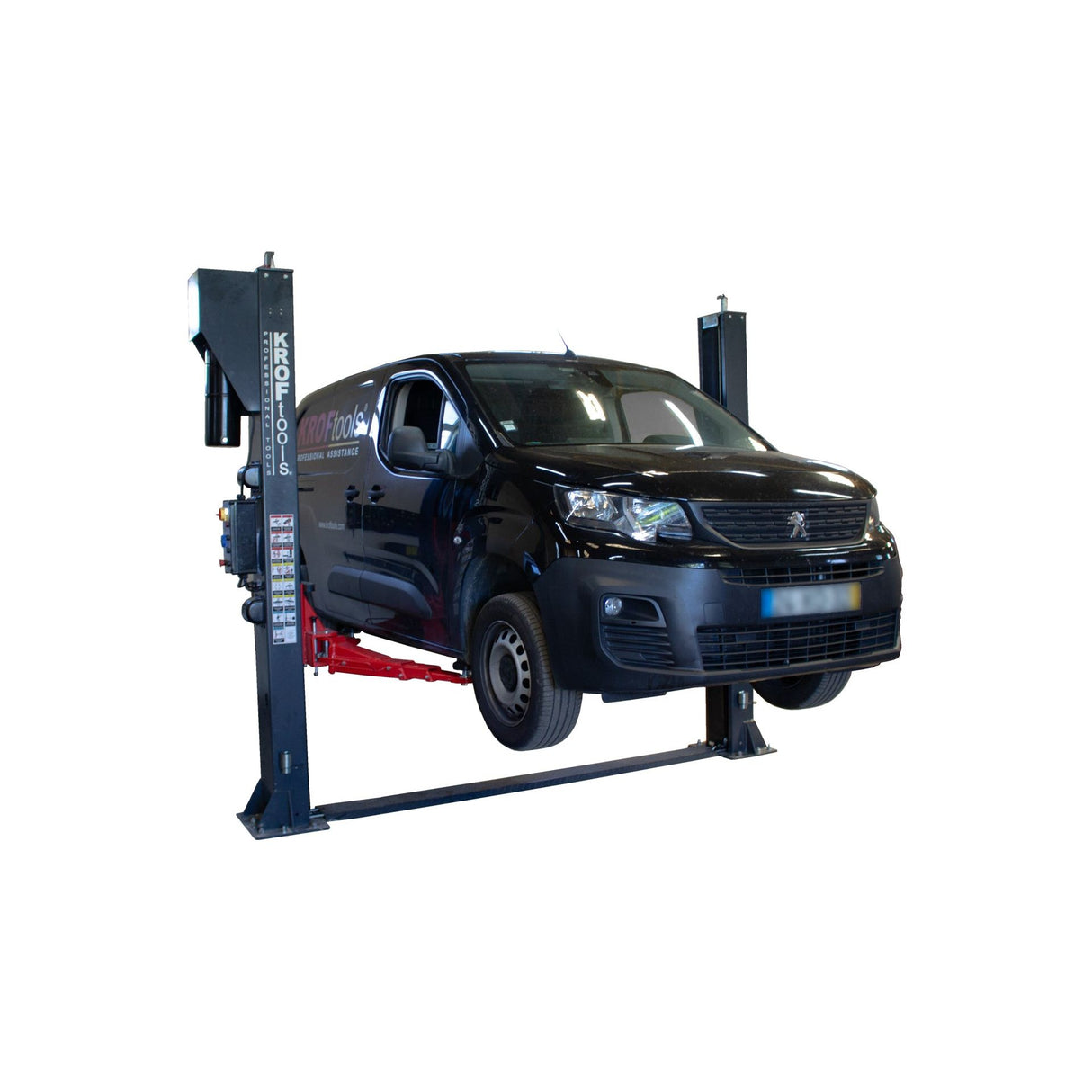 KROFtools 4 Tonnen Elektro-Hydraulische 2-Säulen-Hebebühne 4000 kg - Modell 9805