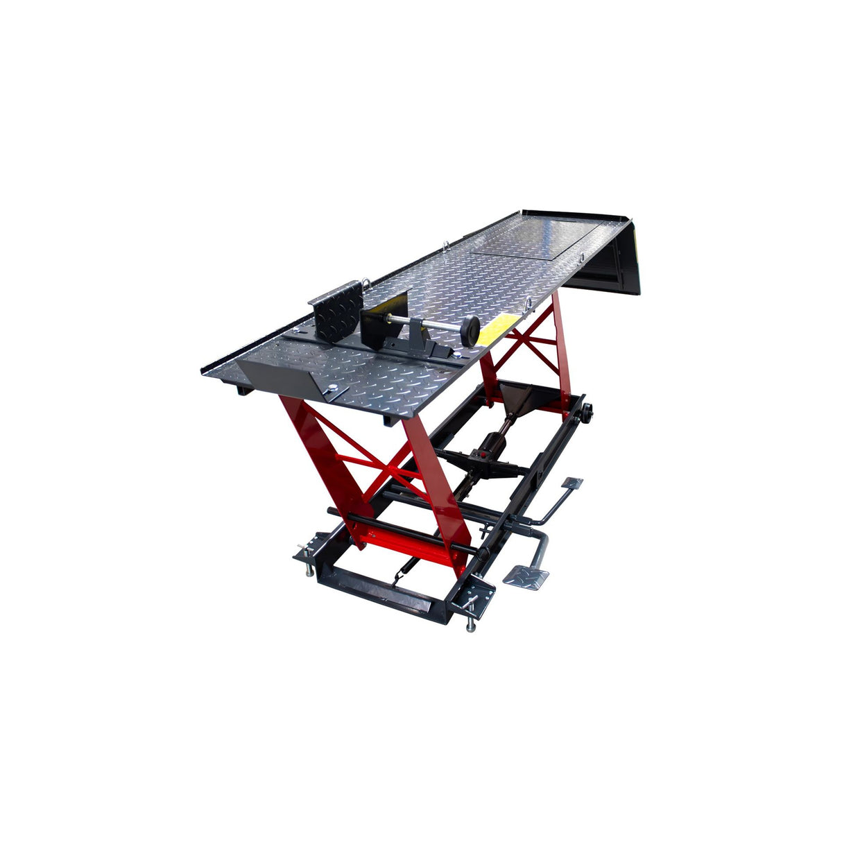 KROFtools Hydraulische Motorradhebebühne 450 kg – Profi-Hebebühne für Motorräder & Roller, 175–750 mm Hubhöhe – Modell 9860