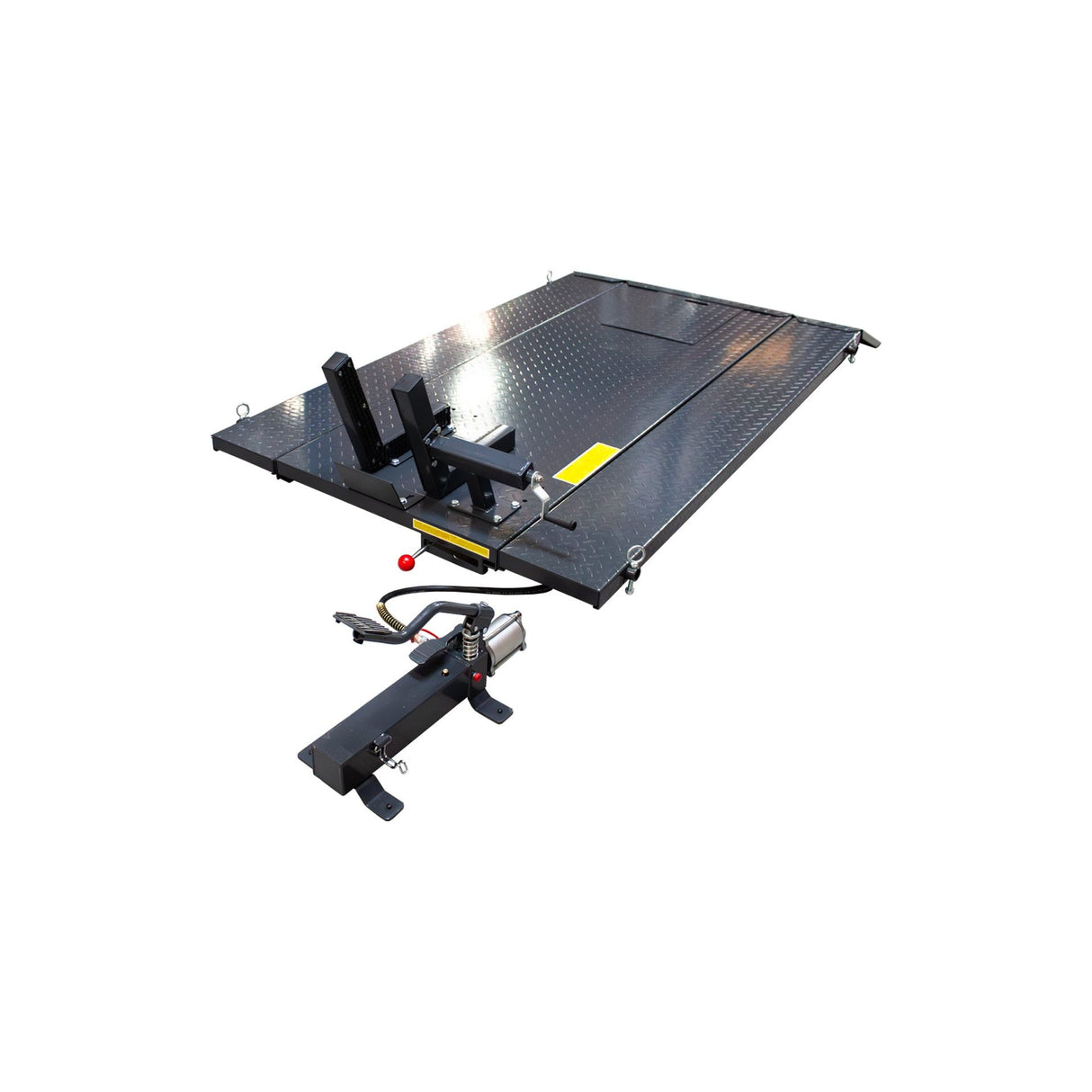 KROFtools Hydropneumatische Motorrad- und Quad-Hebebühne 680 kg – Profi-Hebebühne mit 185–825 mm Hubhöhe – Modell 9865