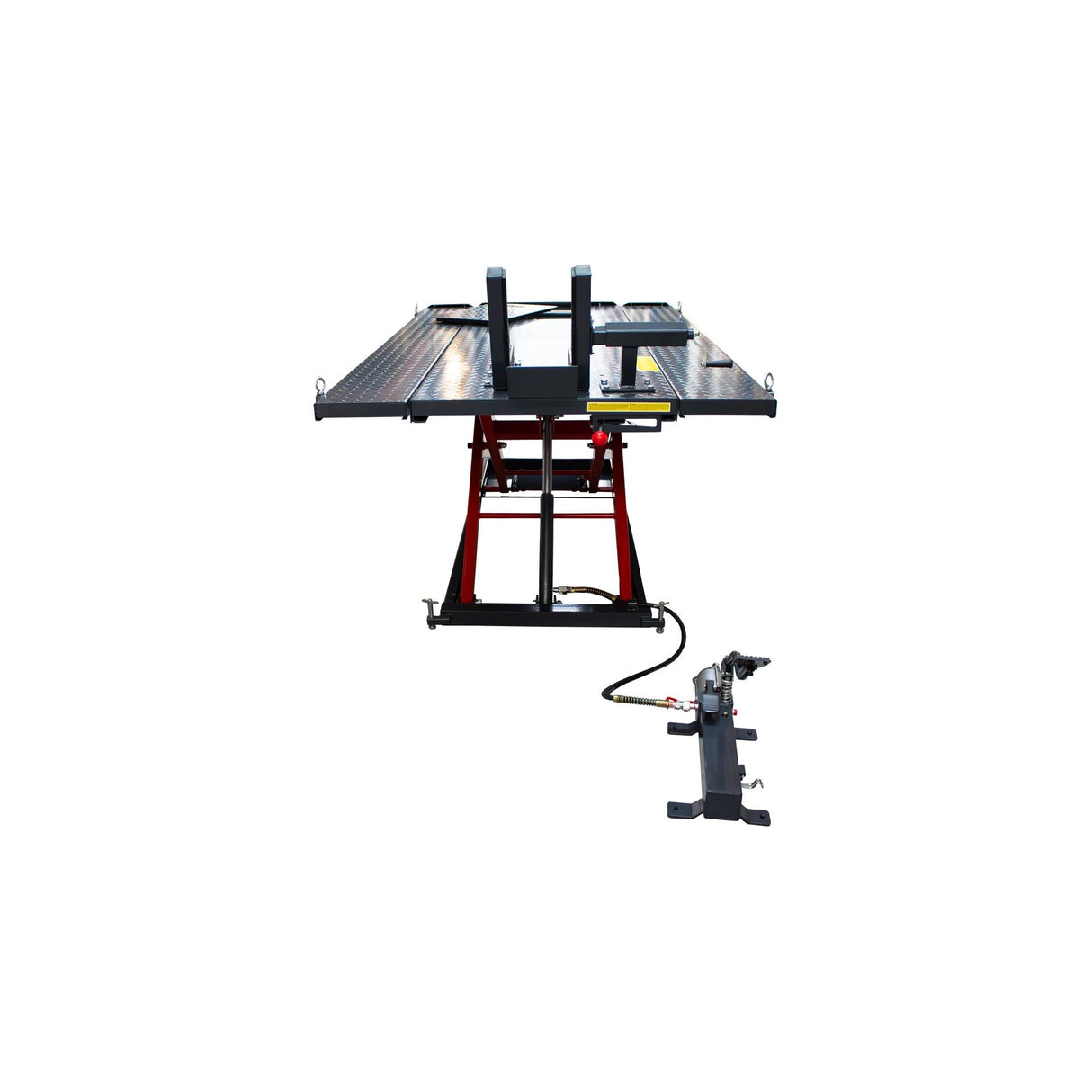 KROFtools Hydropneumatische Motorrad- und Quad-Hebebühne 680 kg – Profi-Hebebühne mit 185–825 mm Hubhöhe – Modell 9865