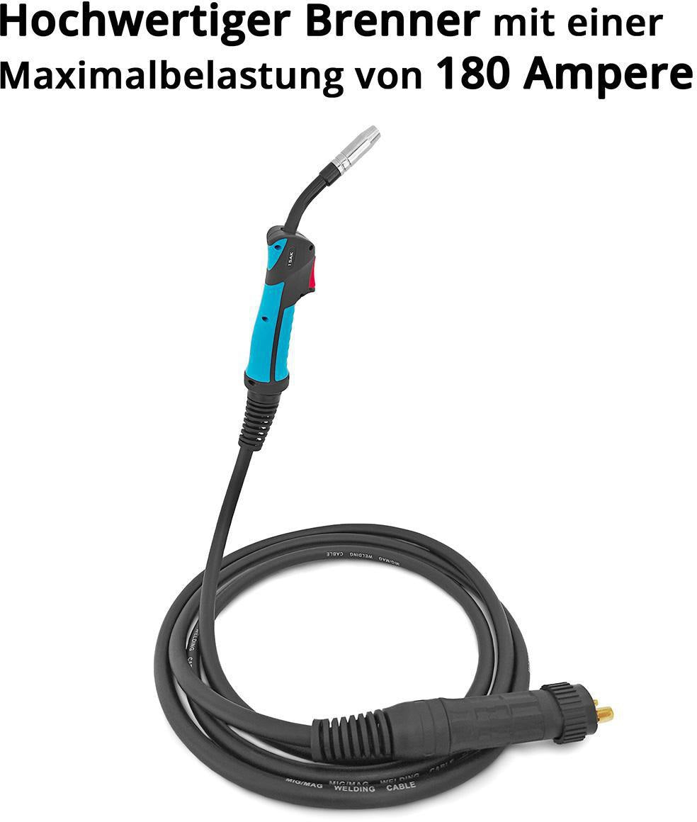 STAHLWERK AK15/MB15 MIG/MAG Schweißbrenner 3 m Luftkühlung 180 A