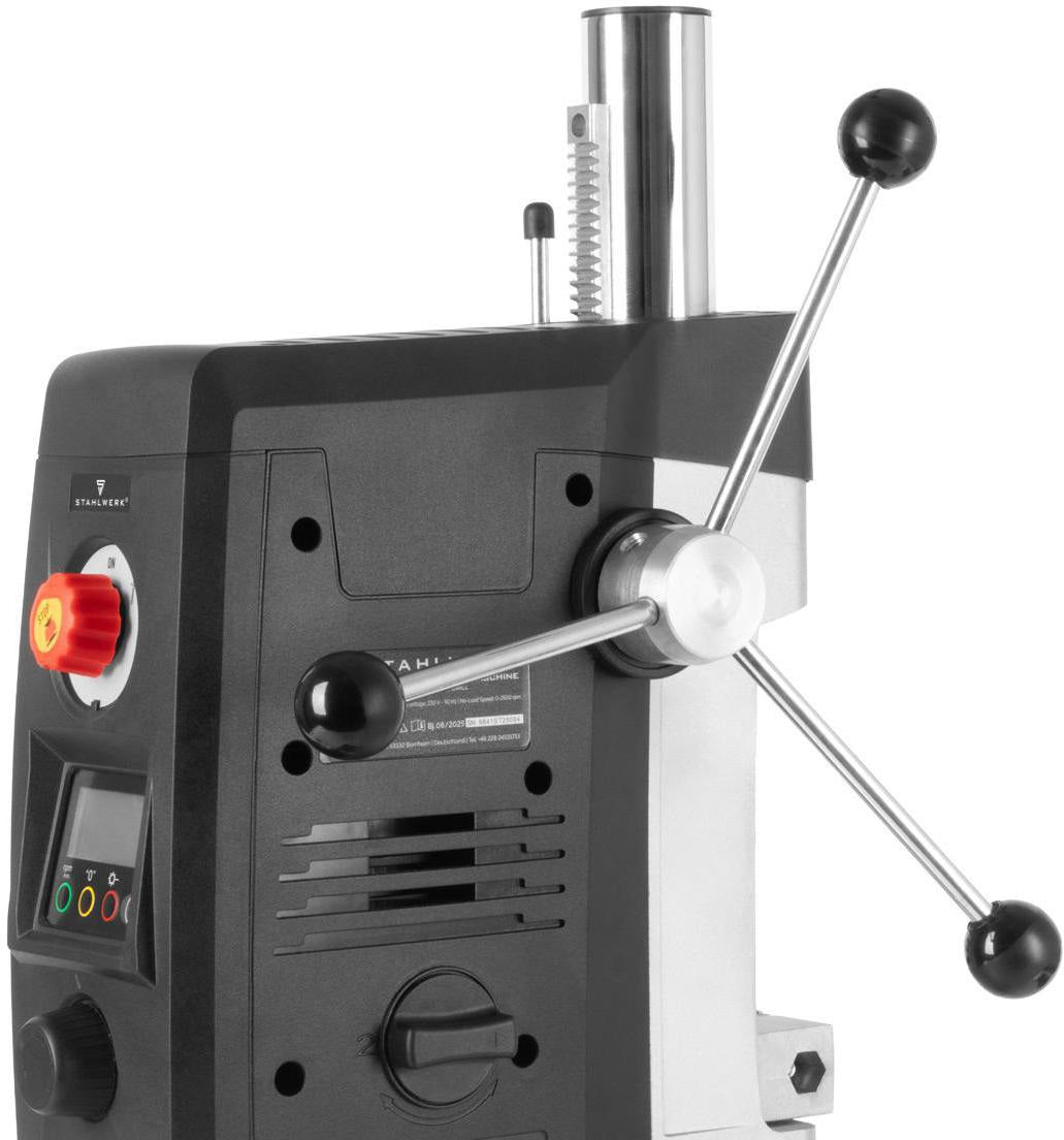 STAHLWERK MBD-800 ST Tischbohrmaschine – 800 W, Digitaldrehzahl, Lasermarkierung