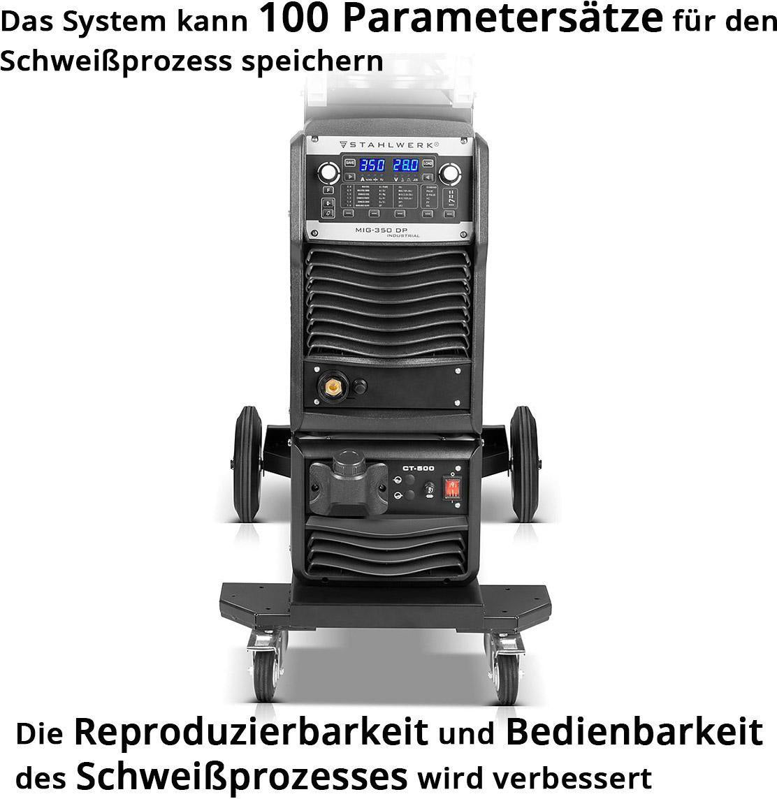 STAHLWERK MIG MAG 350 DP IGBT Schutzgasschweißgerät 350 A wassergekühlt