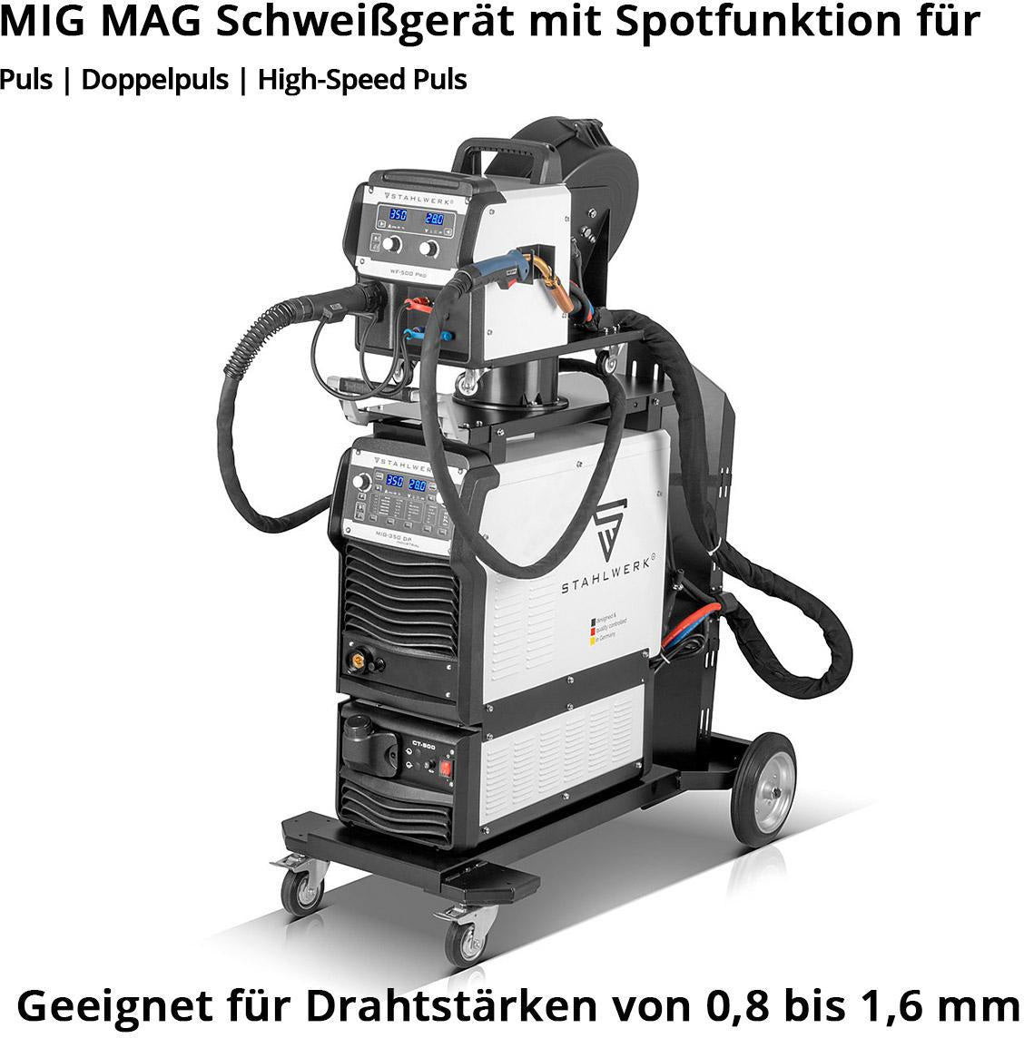 STAHLWERK MIG MAG 350 DP IGBT Schutzgasschweißgerät 350 A wassergekühlt