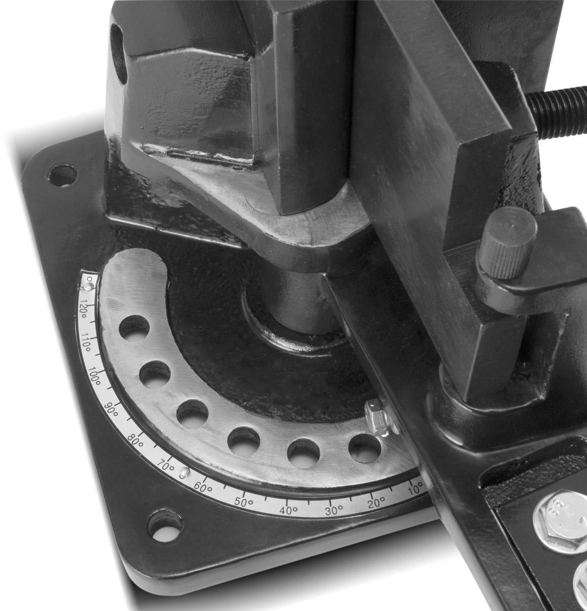 STAHLWERK UB-100 ST Universal Biegemaschine – Biegewinkel bis 120° für Flach-, Vierkant-, Rund- und Winkelstahl
