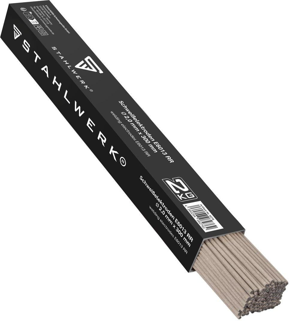 STAHLWERK Stabelektroden AWS E6013RR 2x300mm 2kg – Dick rutilumhüllt für Stahl-, Kessel- und Schiffbau