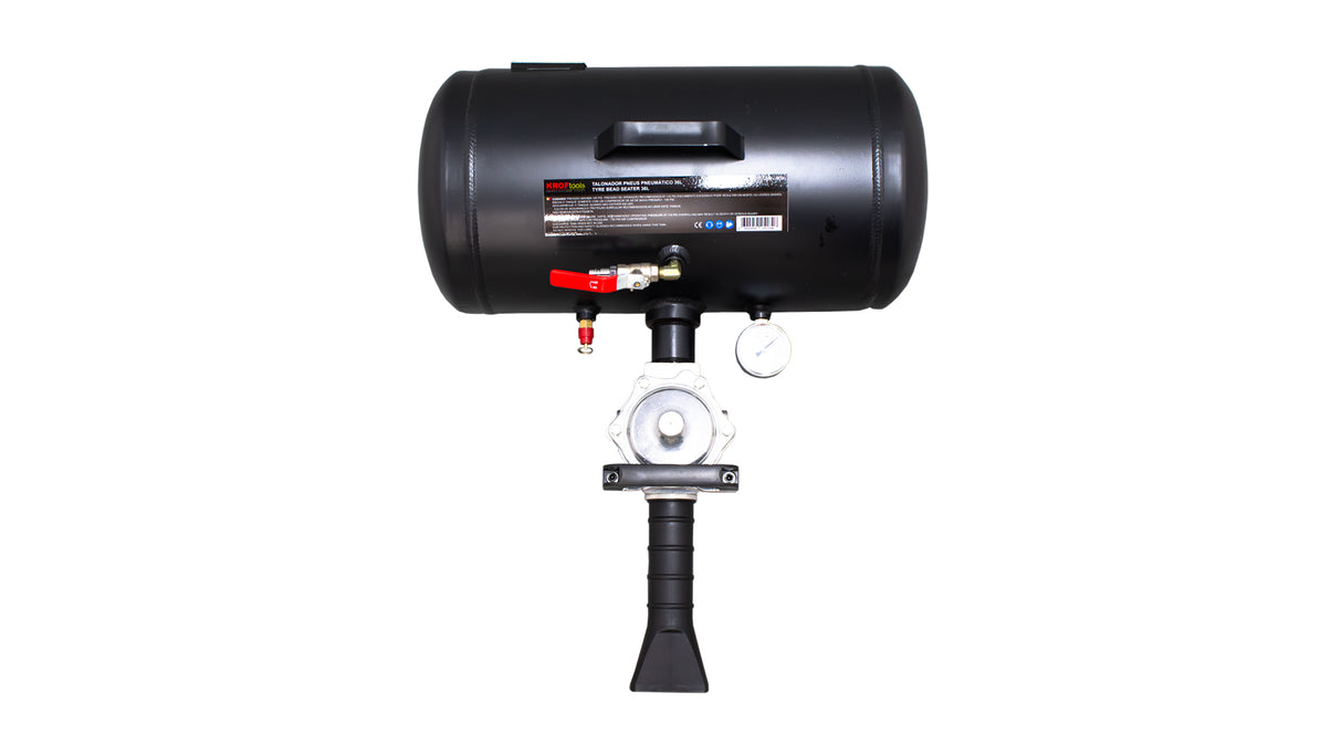 KROFtools 36 L Profi Reifenbooster, Pneumatischer Reifenfüllbooster mit Drucklufttank, bis 24 bar - 9034 - K-9034