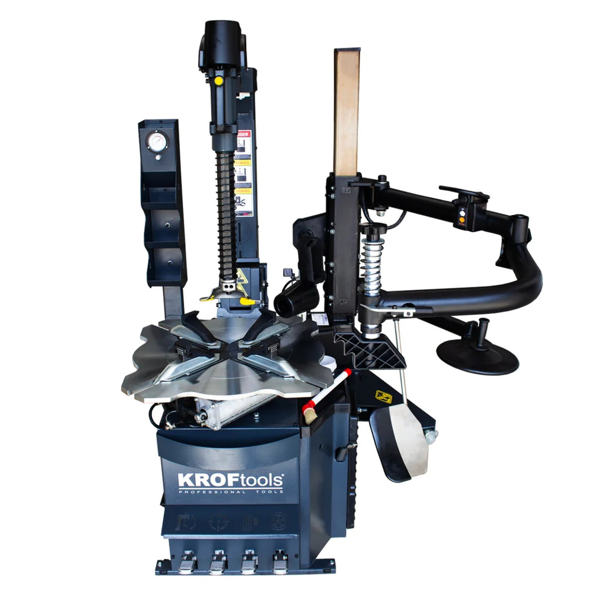 KrofTools Profi Reifenmontiermaschine HEAVY DUTY 24'' Runflat Reifen Montiermaschine mit Hilfsarm 400V - KIT90469018