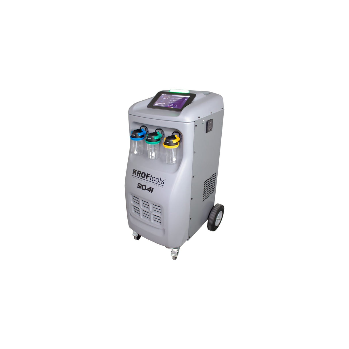 KROFtools Profi Klimaservicegerät R1234yf Servicegerät vollautomatisch, 10" Farbdisplay, Thermodrucker - Modell 9041