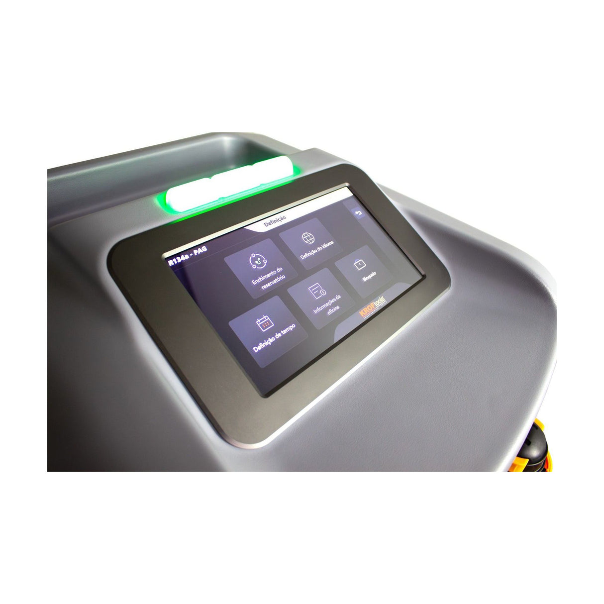 KROFtools Profi Klimaservicegerät R1234yf Servicegerät vollautomatisch, 10" Farbdisplay, Thermodrucker - Modell 9041