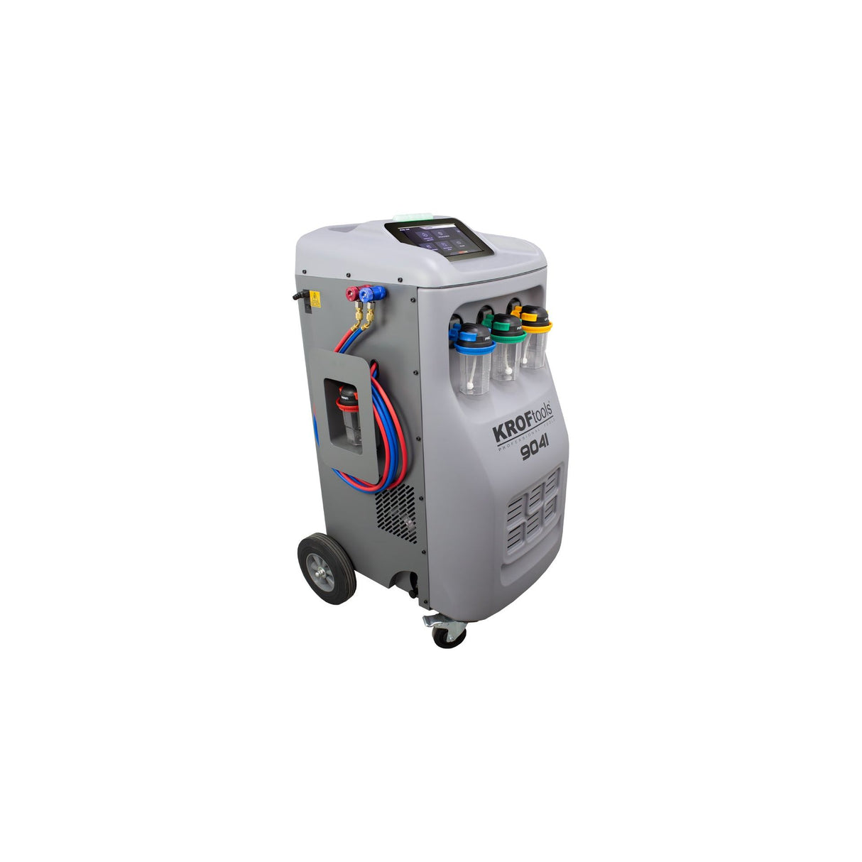 KROFtools Profi Klimaservicegerät R1234yf Servicegerät vollautomatisch, 10" Farbdisplay, Thermodrucker - Modell 9041