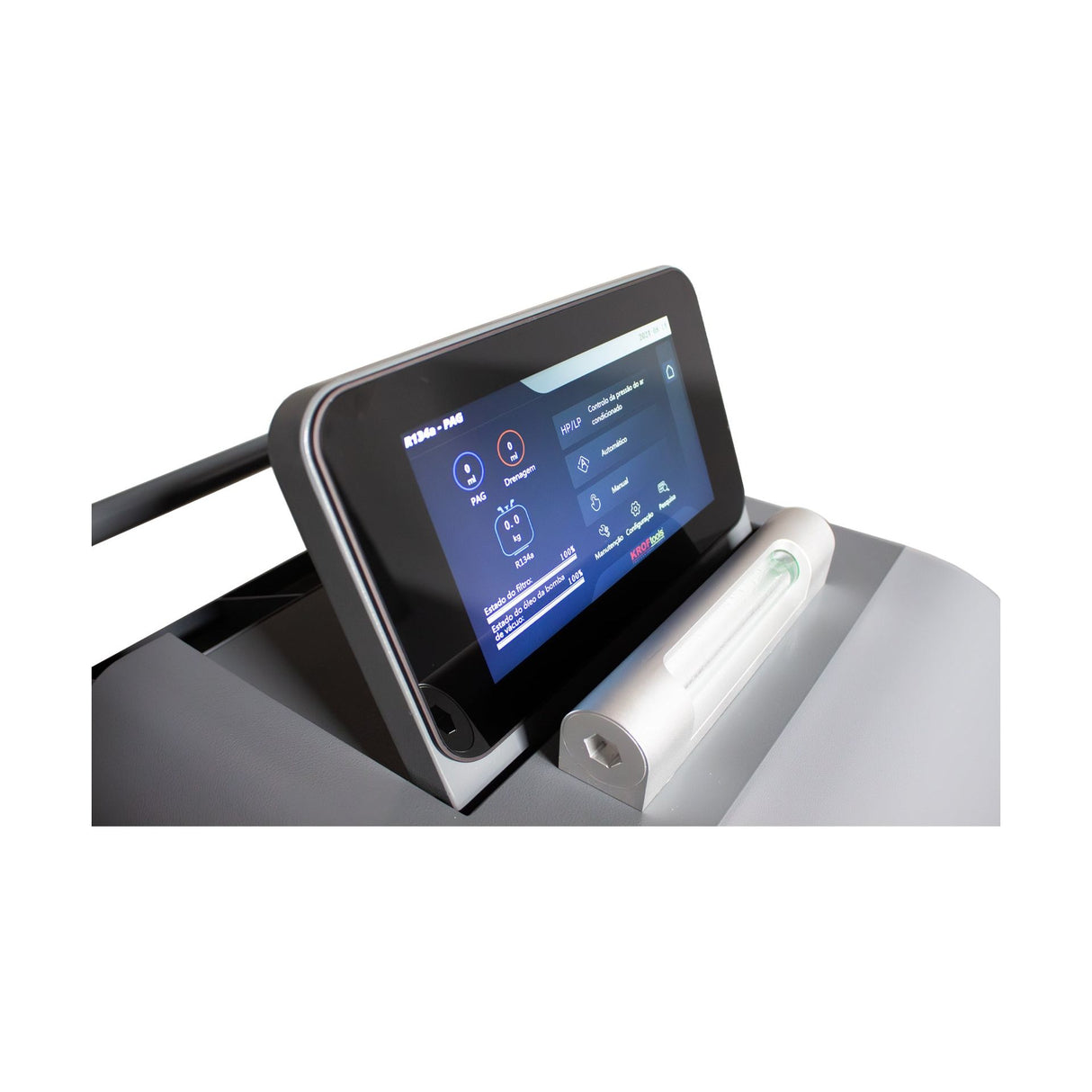 KROFtools Profi Klimaservicegerät R134a Servicegerät vollautomatisch, 10" Farbdisplay, Thermodrucker - Modell 9040