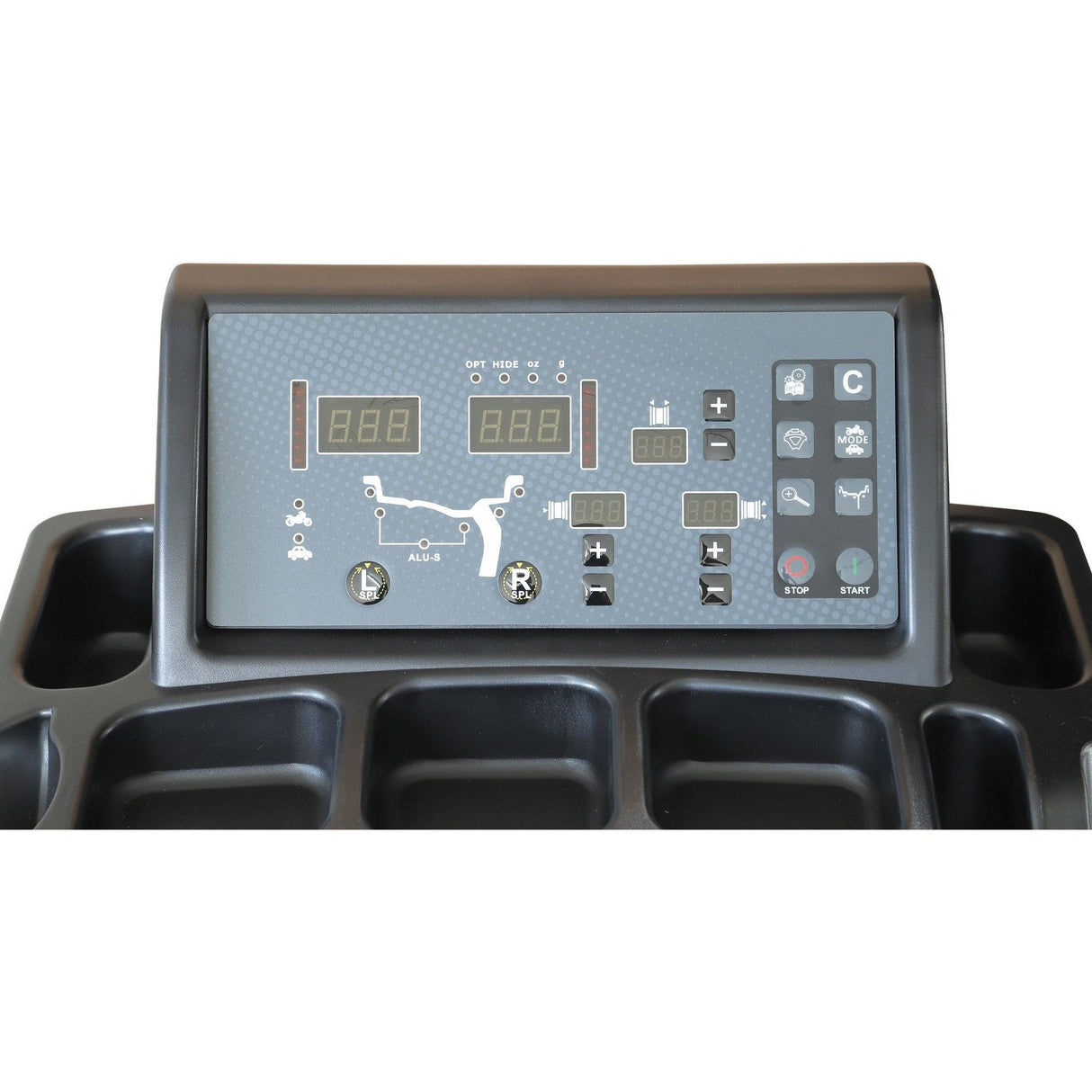 KROFtools Reifenwuchtmaschine Auswuchtmaschine 10"-24" Automatik mit Laser, Start/Stop - Modell 9045