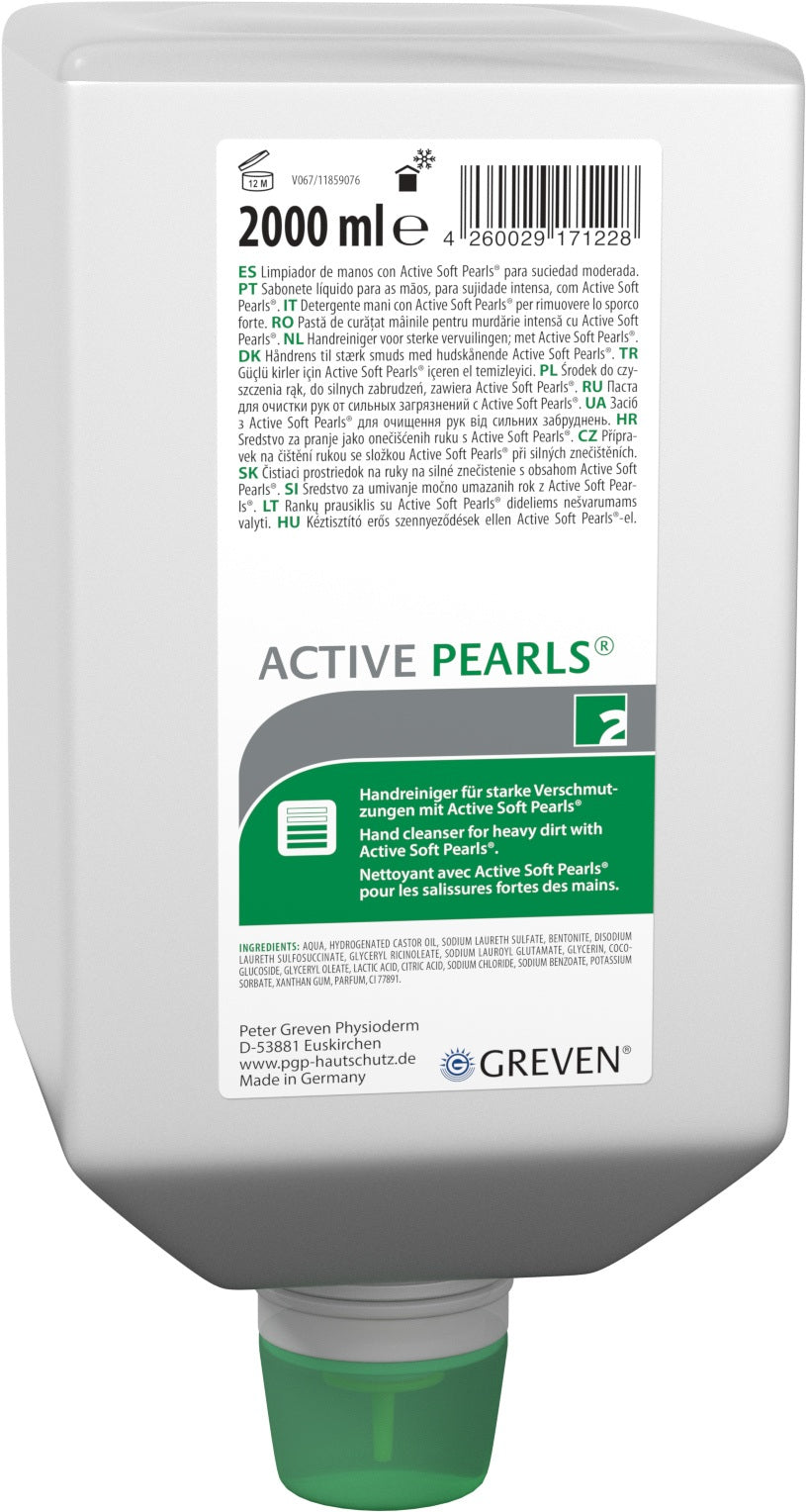 GREVEN ACTIVE PEARLS Handreiniger 250 ml Tube – starke Verschmutzung, hautschonend