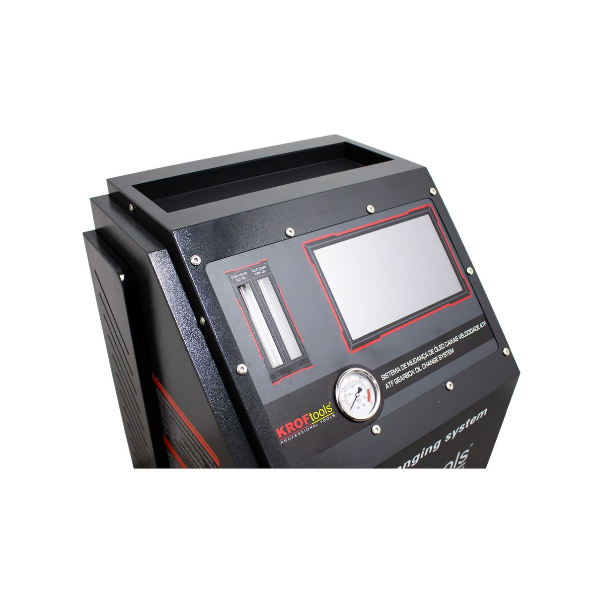 KROFtools Vollautomatisches ATF Automatikgetriebeöl Spülgerät mit Touchscreen - Getriebespülgerät ATF-Ölservicegerät für Automatikgetriebe - 9120