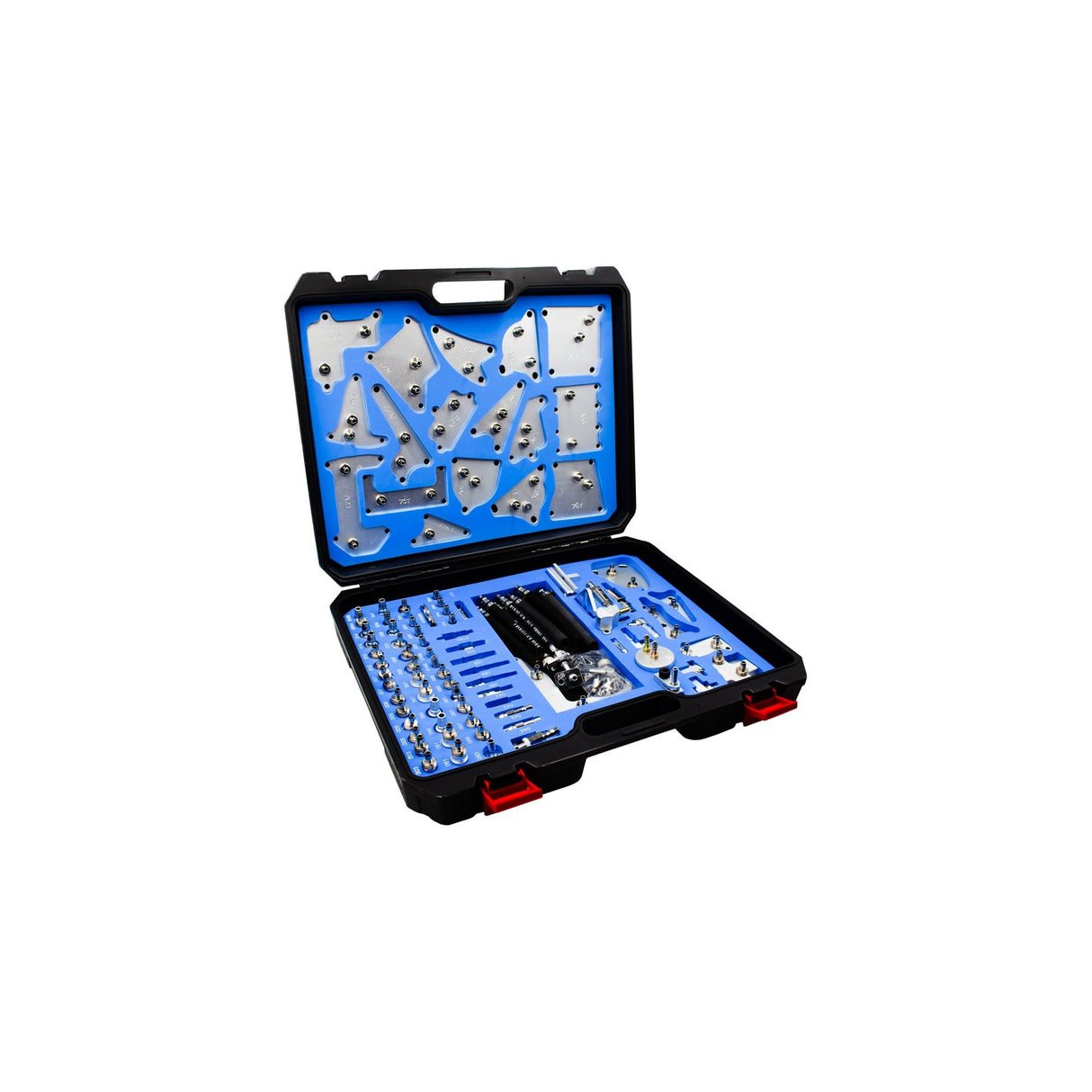 KROFtools Getriebespüladapter ATF Adapter- Kit -Set Adaptersatz, Spezialadapter für Automatikgetriebe Spülgerät 122-tlg - 9121