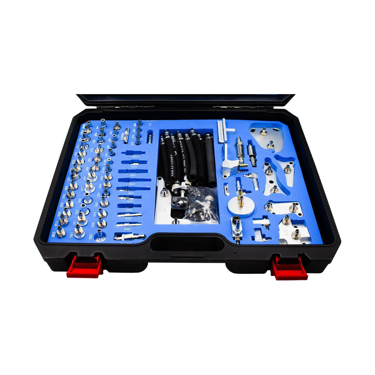 KROFtools Getriebespüladapter ATF Adapter- Kit -Set Adaptersatz, Spezialadapter für Automatikgetriebe Spülgerät 122-tlg - 9121