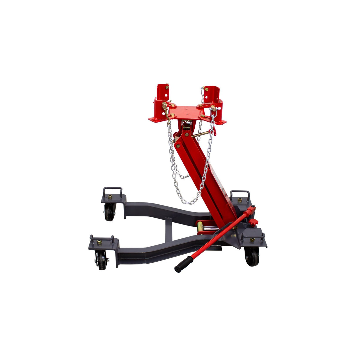 KROFtools 1000 kg Hydraulischer Getriebeheber mit verstellbarer Aufnahmeplatte für Getriebe & Motoren, 19–77 cm Hubhöhe, robust & mobil - 4926