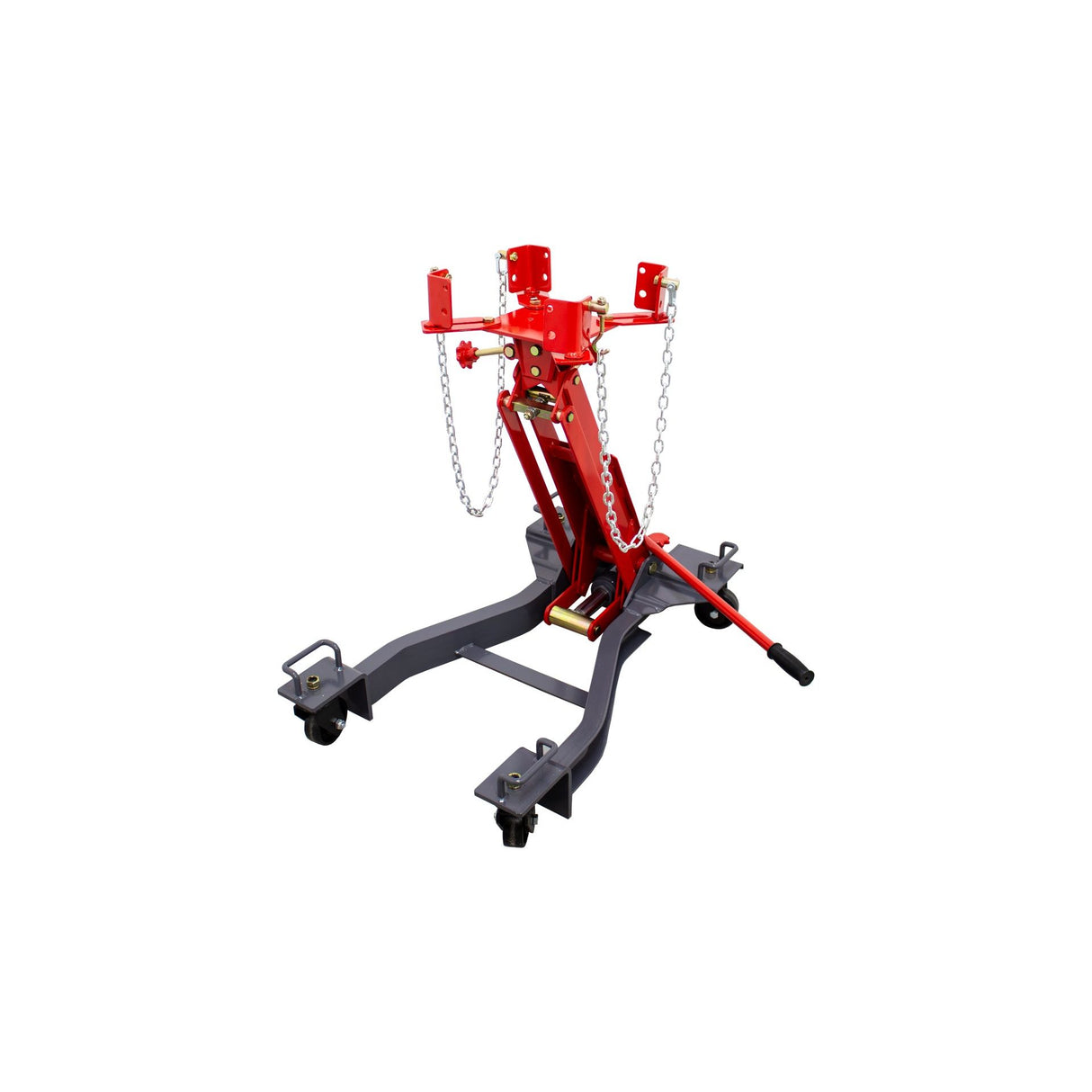 KROFtools 1000 kg Hydraulischer Getriebeheber mit verstellbarer Aufnahmeplatte für Getriebe & Motoren, 19–77 cm Hubhöhe, robust & mobil - 4926