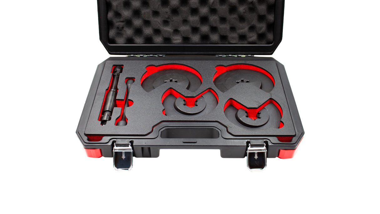 KROFtools Federspanner-Set für McPherson-Federbeine, 5-teilig - 2637 - K-2637