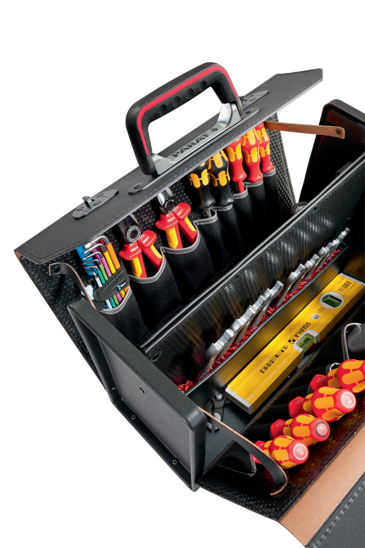 PARAT Werkzeugtasche TOP-LINE Plus CP-7 24 l Rindsleder mit ABS-Seitenteilen