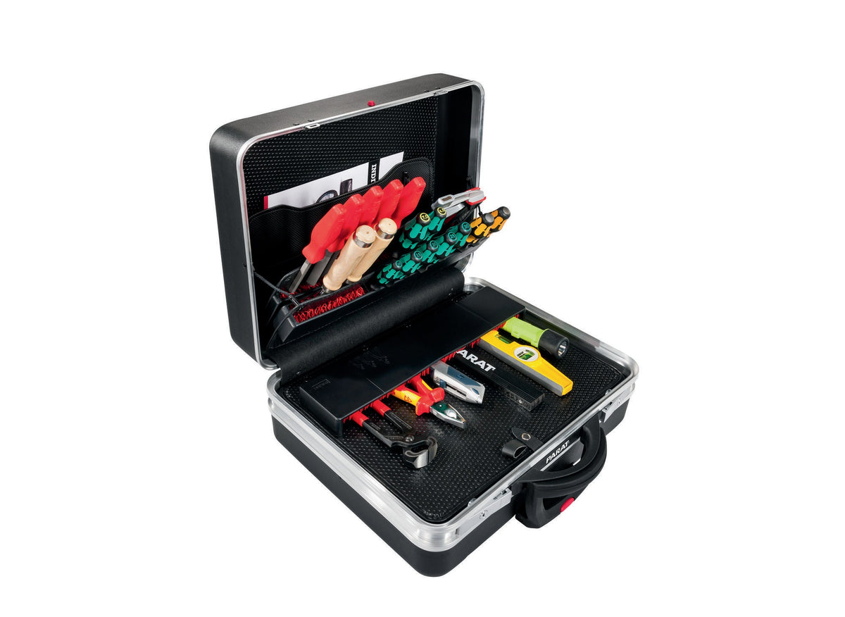 PARAT Schalenkoffer Classic KingSize Roll CP-7 – Rollbarer Werkzeugkoffer aus X-ABS-Kunststoff, 35 l, bis 30 kg
