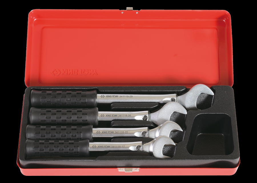 KING TONY Profi-Werkzeuge - Spezialschlüssel-Set, vorkalibriert - 4tlg. 3411003MR