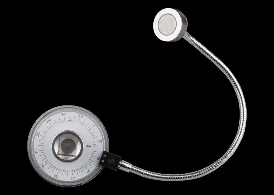 KING TONY Profi-Werkzeuge - 3/4" Drehwinkel-Messgerät mit Magnetarm 34660A