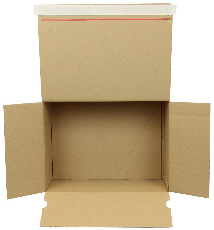 TRANSPAK Automatikkarton 1-wellig 160x130x70mm SK C6 braun – 40 Stück