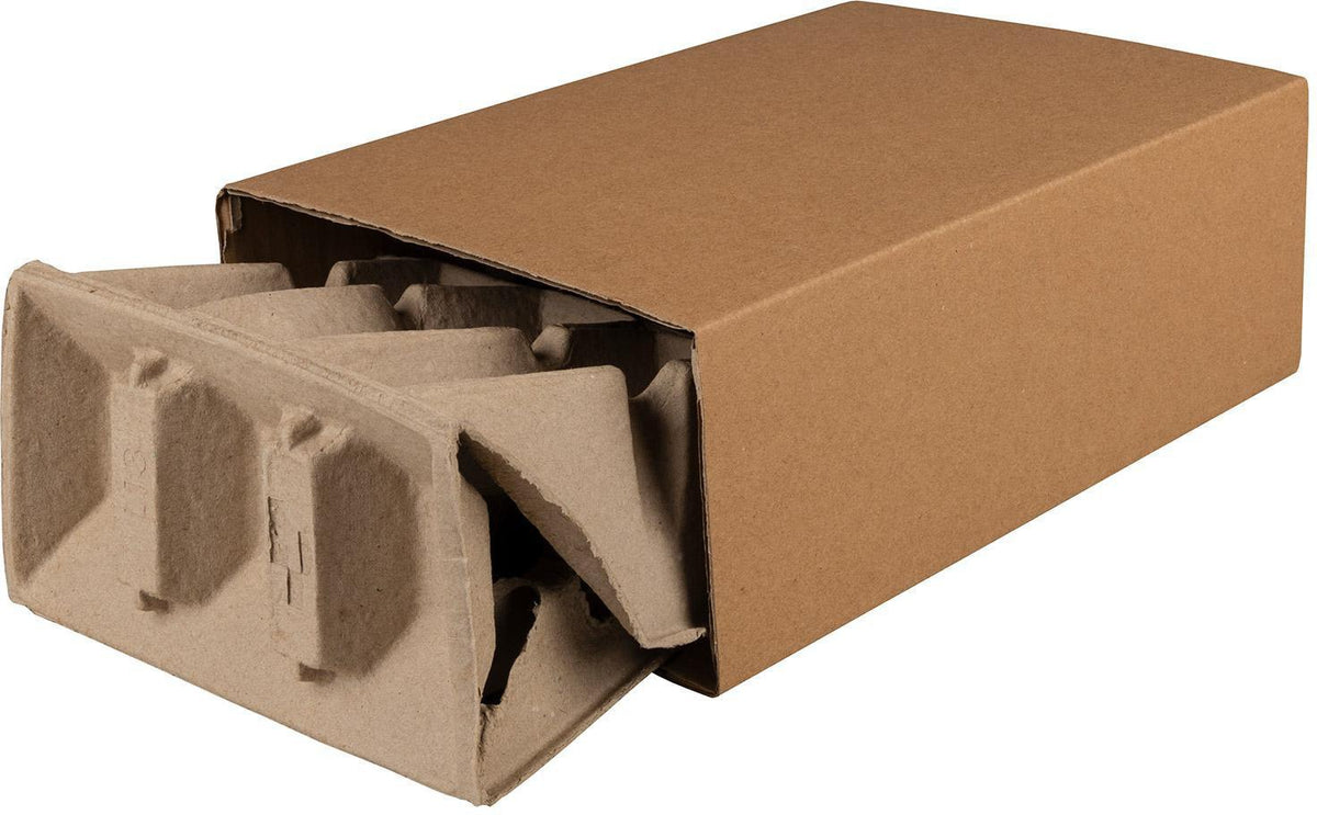 TRANSPAK Polsterbox L-BOXeco basic 300x200x100 mm mit 40 mm Noppen – 90 Stück