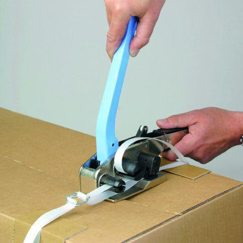 TRANSPAK Haspelspanner für Polyester- und PP-Band 13-19 mm – Mechanischer Umreifungsspanner