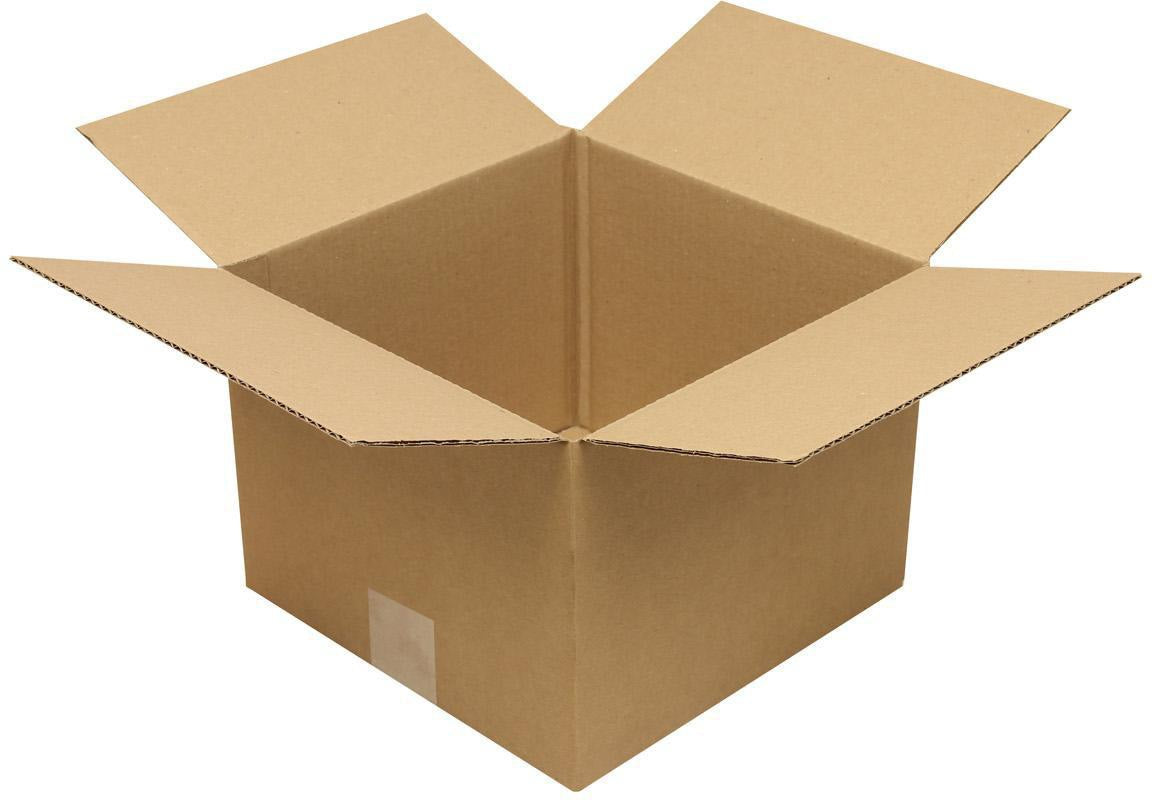 TRANSPAK Faltkarton 1-wellig Höhenrillung 200x130x150 mm braun – 50 Stück
