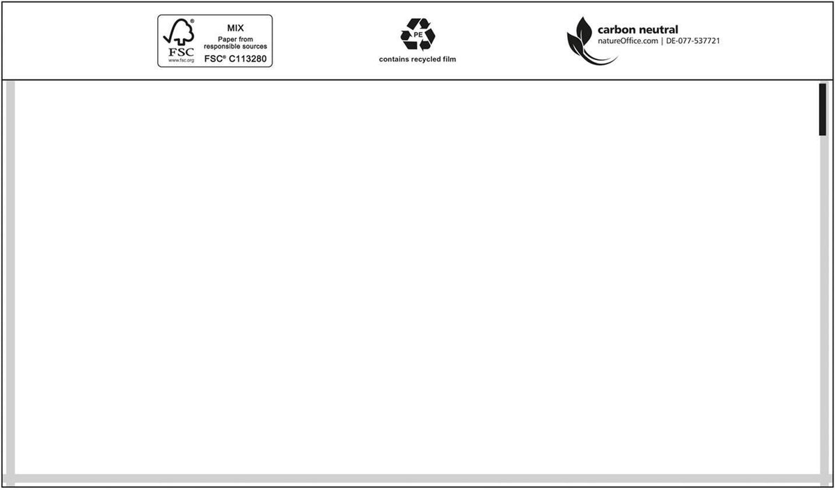 TRANSPAK Dokumententaschen Premium DIN lang 240x110 mm mit Aufdruck Lieferschein/Rechnung