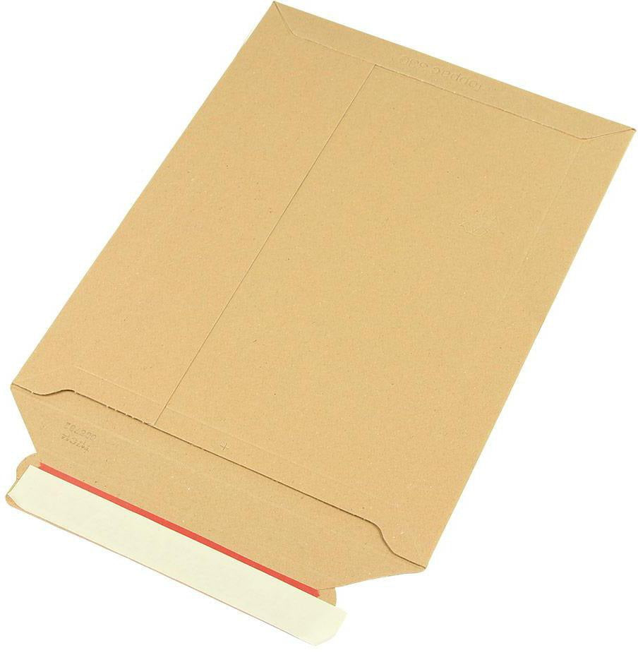 Versandtasche A5 175x250mm Vollpappe weiß von TRANSPAK – 100 Stück