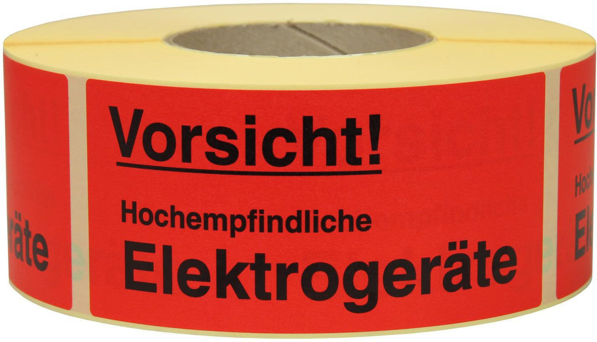 TRANSPAK Hinweisetikett Lieferschein innenliegend 145 x 70 mm rot 1000 Stück/Rolle