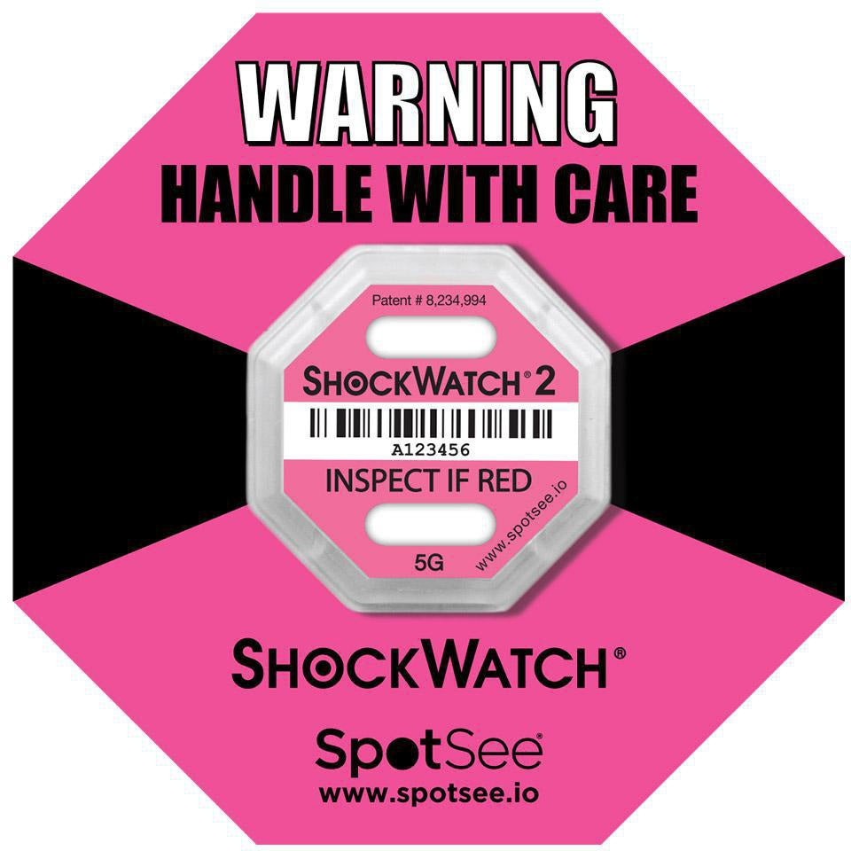 Shockwatch® 2 Schockindikator 75g Orange von TRANSPAK – Transportüberwachung für schwere Güter