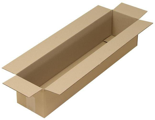TRANSPAK Faltkarton 1-wellig 700x150x150mm braun – 20 Stück Postversand