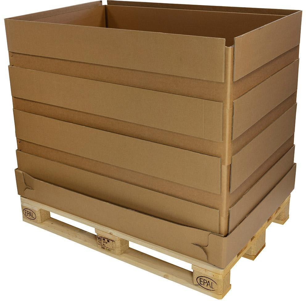 TRANSPAK Wellpapp-Aufsatzrahmen 5-wellig 1179x779x225 mm – Leicht & recycelbar