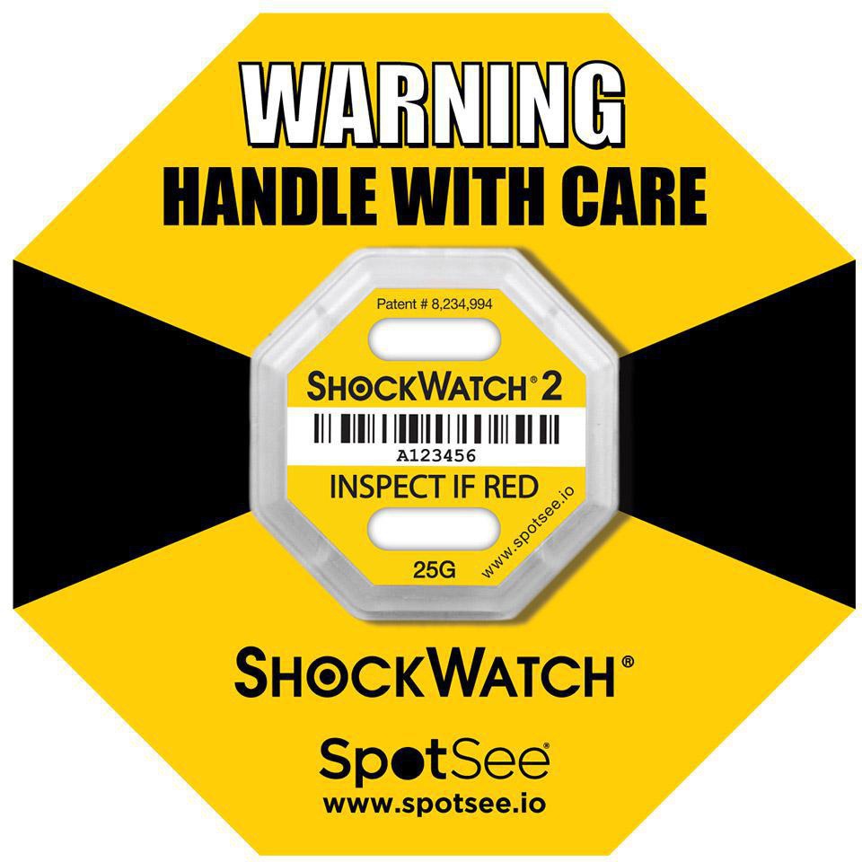 Shockwatch® 2 Schockindikator 75g Orange von TRANSPAK – Transportüberwachung für schwere Güter