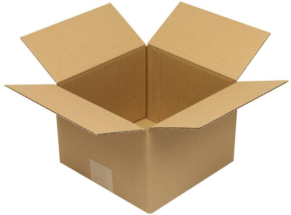 TRANSPAK Faltkarton 1-wellig Höhenrillung 200x130x150 mm braun – 50 Stück