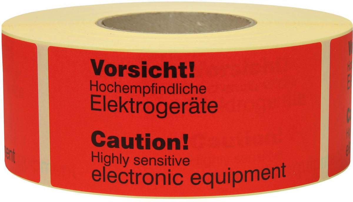 TRANSPAK Hinweisetikett Lieferschein innenliegend 145 x 70 mm rot 1000 Stück/Rolle