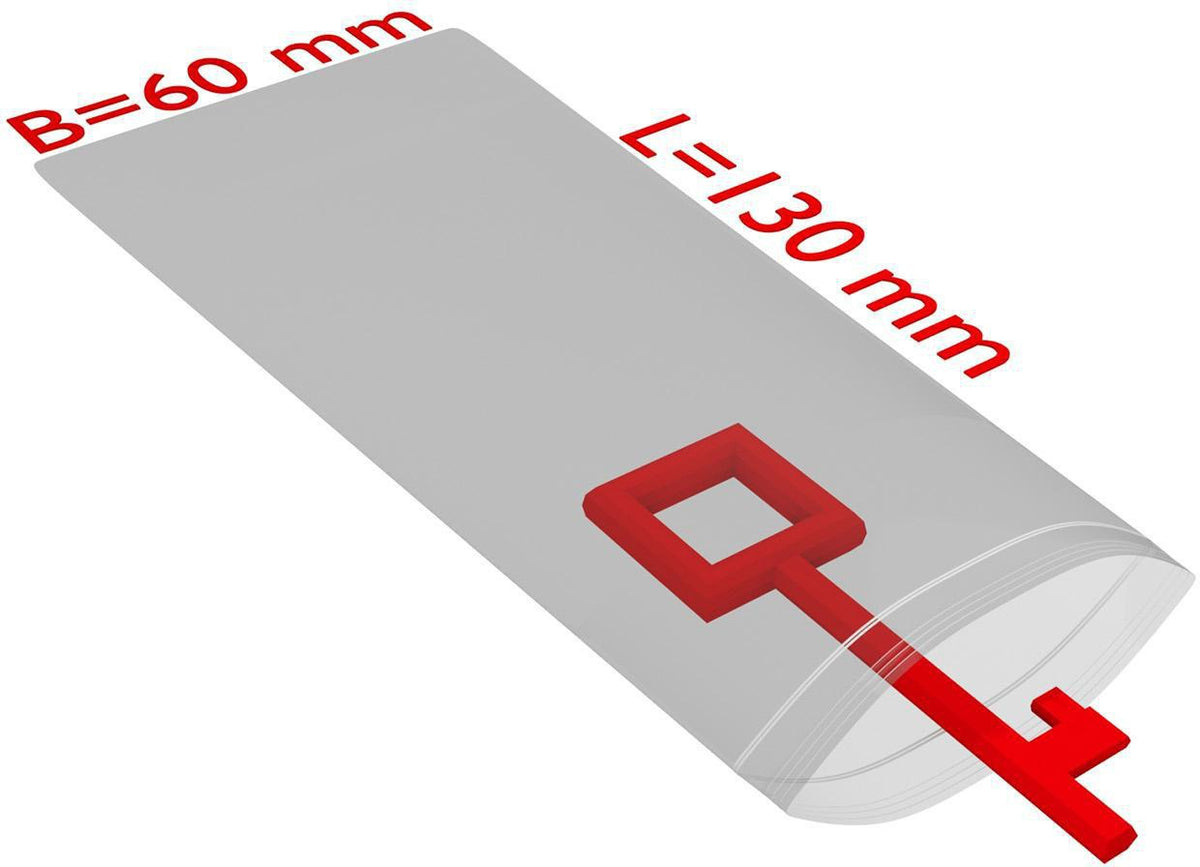 TRANSPAK Druckverschlussbeutel 100x100mm, 50µ PE transparent