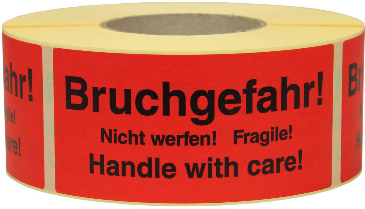TRANSPAK Hinweisetikett Lieferschein innenliegend 145 x 70 mm rot 1000 Stück/Rolle