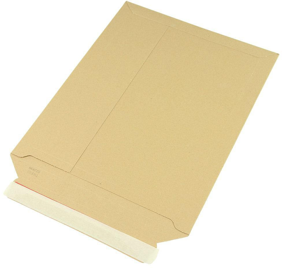 Versandtasche A5 175x250mm Vollpappe weiß von TRANSPAK – 100 Stück