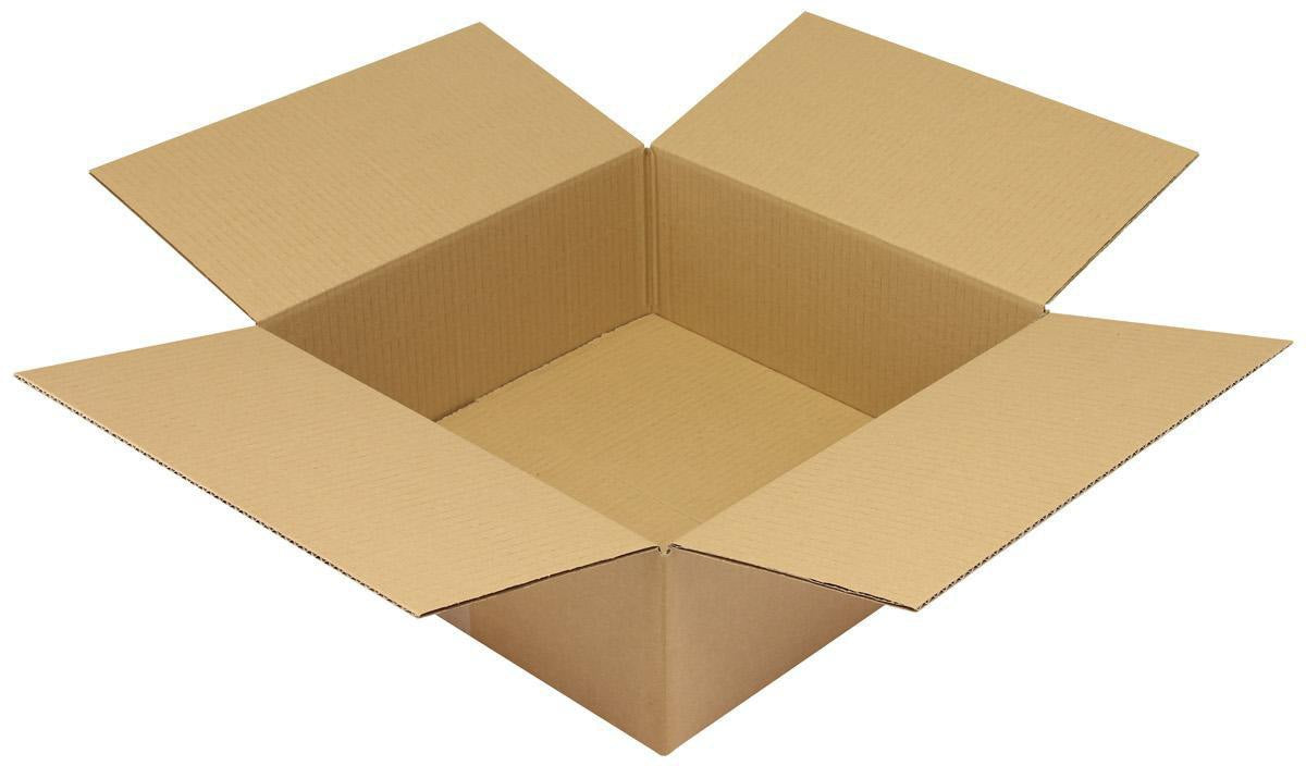 TRANSPAK Faltkarton 1-wellig 400x250x150 mm Qualität 1.30 C braun – 25 Stück