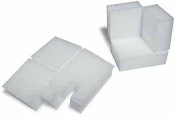 TRANSPAK Eckenschutz 95x95x95 mm PE-Schaum 43 mm Schaumdicke – 60 Stück