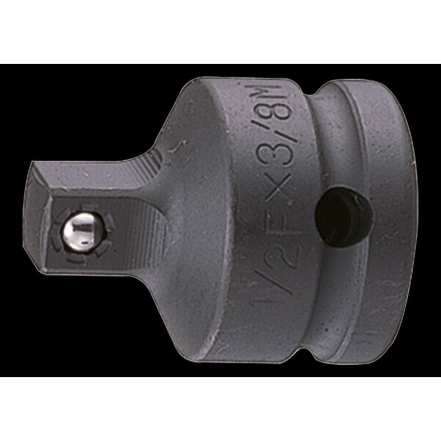KING TONY Profi-Werkzeuge - Kraft-Reduzieradapter, Sicherheitskugel, 1/2"F nach 3/8"M 4873P