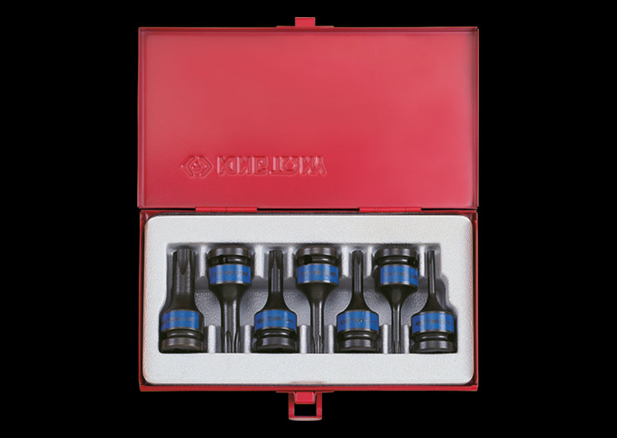 KING TONY Profi-Werkzeuge - 1/2" TORX® Kraft-Steckschlüsselset - 7 tlg. 4417MP