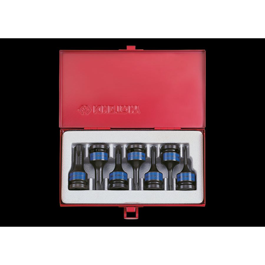 KING TONY Profi-Werkzeuge - 1/2" TORX® Kraft-Steckschlüsselset - 7 tlg. 4417MP