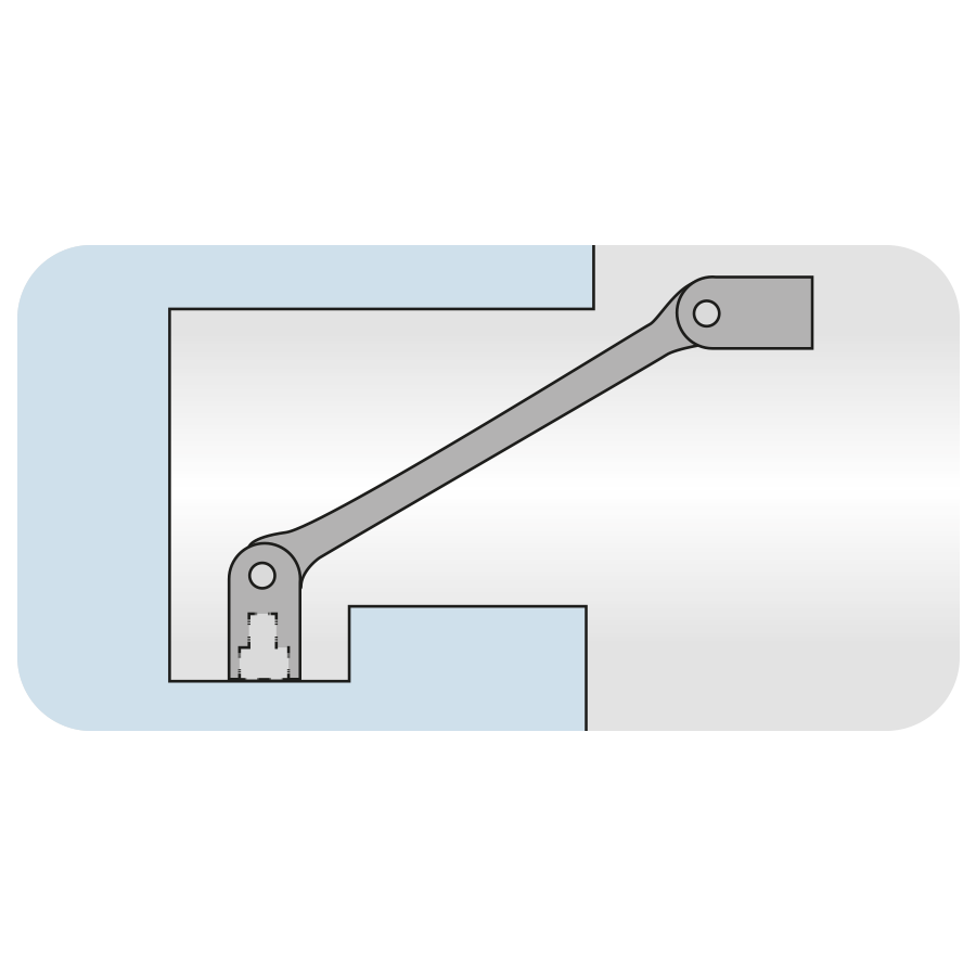 KING TONY Profi-Werkzeuge - Doppel-Gelenksteckschlüssel, 12-Kant, metrisch - 21x23 mm 19102123